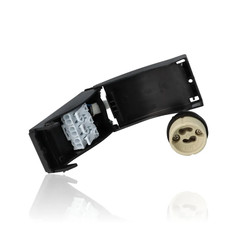 Porta faretto rotondo da incasso orientabile diam.84mm, GU10, Alluminio Spazzolato (Gamma Lusso)