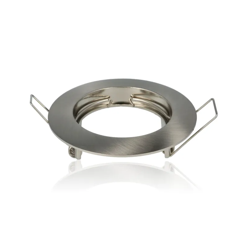 Porta faretto rotondo da incasso diam.78mm, GU10, Alluminio Spazzolato