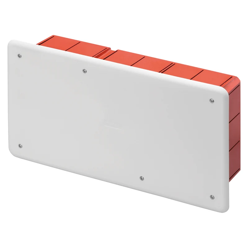 GEWISS GW48007 - Scatola di derivazione e connessione - per pareti in muratura - con guida din - dimensioni 294x152x75 - coperchio bianco