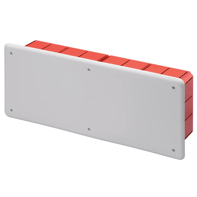 GEWISS GW48008 - Scatola di derivazione e connessione - per pareti in muratura - con guida din - dimensioni 392x152x75 - coperchio bianco