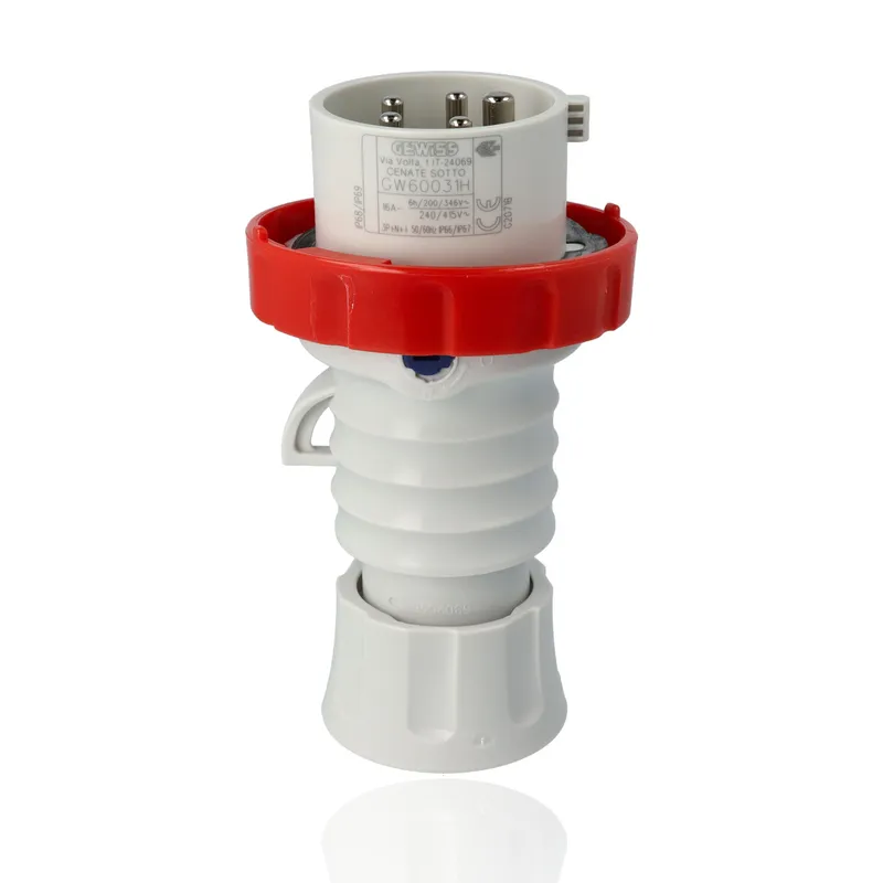 GEWISS GW60031H - Spina mobile HP, IP67, 3P+N+T 16A 400V 6H