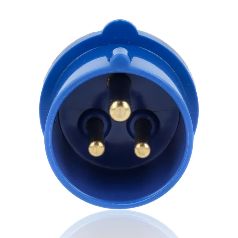 GEWISS GW64212 - Adattatore da industriale a civile 1 Spina 2P+T 16A 230V e 1 presa 2P+T bivalente P30-17