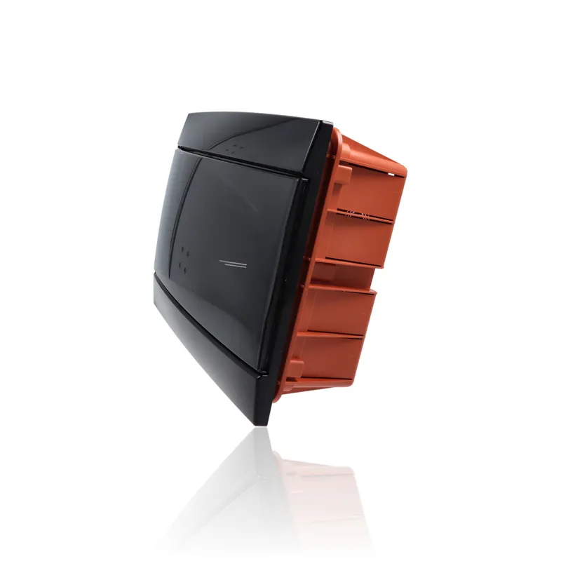 GEWISS GW40225TN - Centralino da arredo da Incasso con Portello - nero toner - 8+ 1/2M