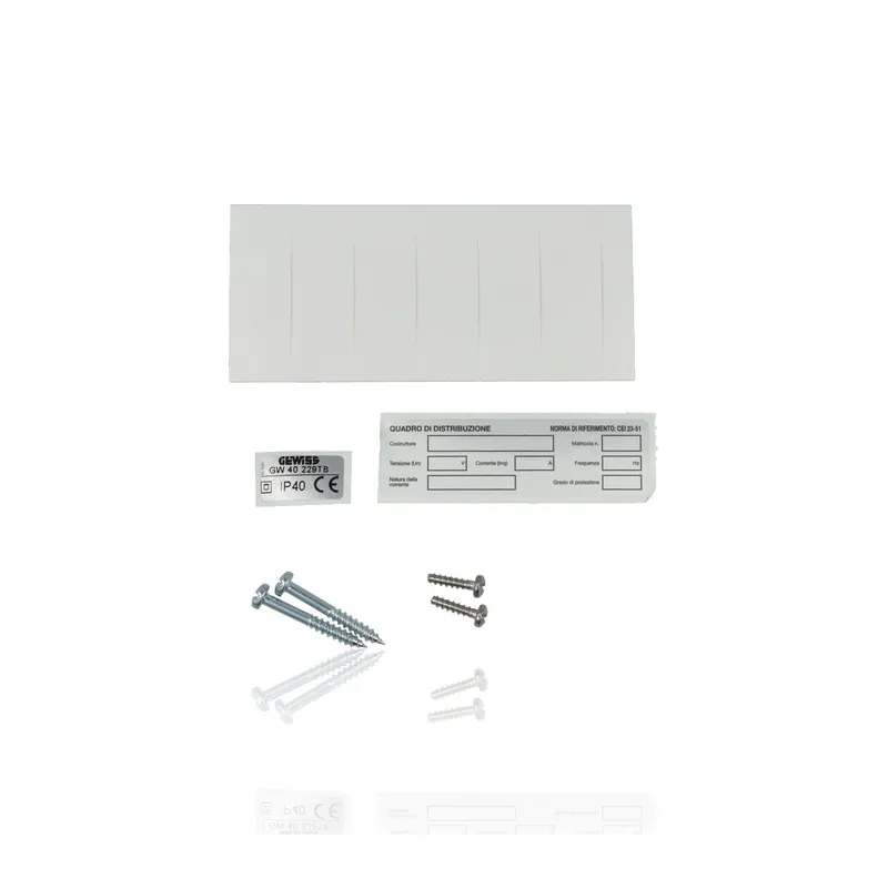 GEWISS GW40229TB - Centralino da arredo da Incasso con Portello - bianco - 12 +1m