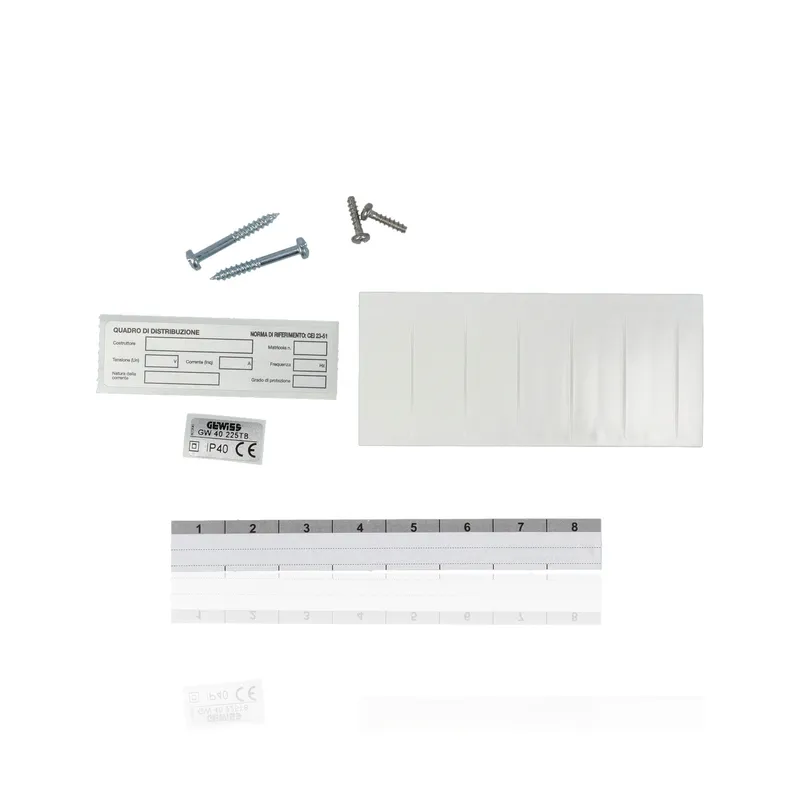 GEWISS GW40225TB - Centralino da arredo da Incasso con Portello - bianco - 8 + 1/2M