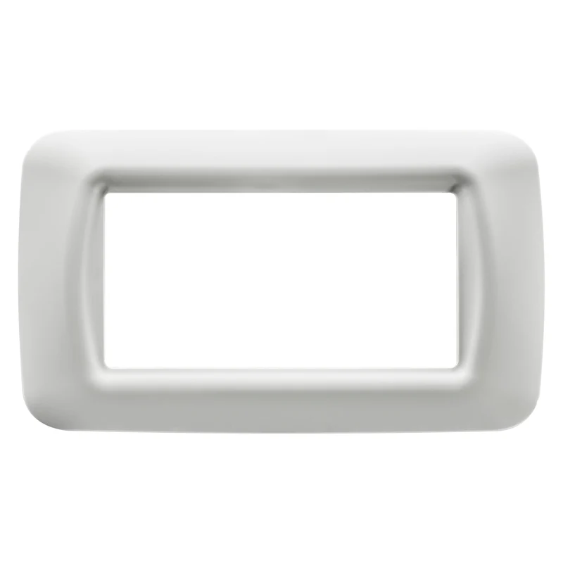 GEWISS GW22504 - Placca Top System Tecnopolimero 4 Posti Bianco Nuvola
