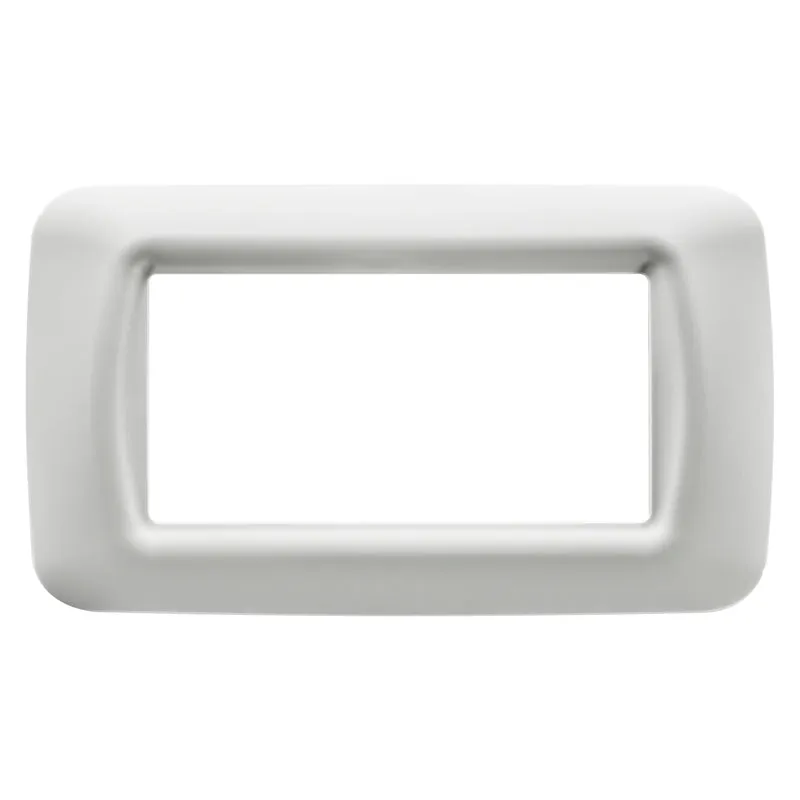 GEWISS GW22504 - Placca Top System Tecnopolimero 4 Posti Bianco Nuvola