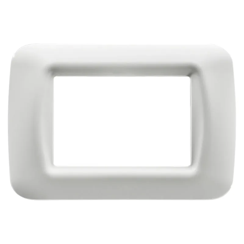 GEWISS GW22503 - Placca Top System - In Tecnopolimero Finitura Lucida - 3 Posti - Bianco Nuvola - System
