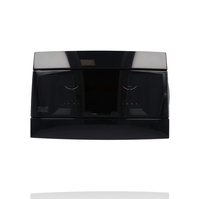 GEWISS GW40229TN - Centralino da arredo da Incasso con Portello - nero toner - 12 +1m