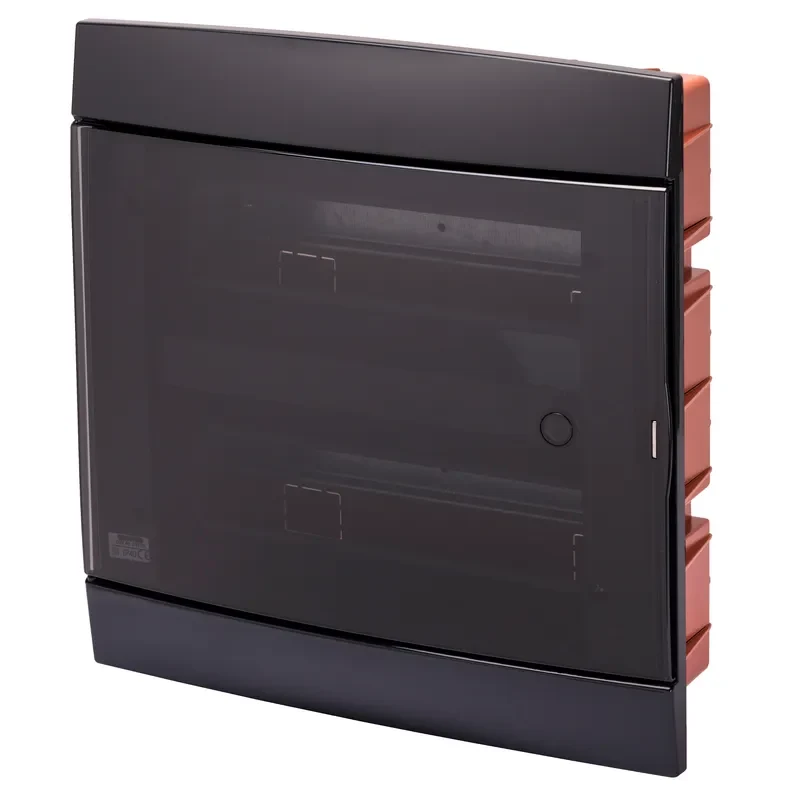 GEWISS GW40233TN - Centralino Arredo Incasso 24+2M Nero Toner Sportello Fume