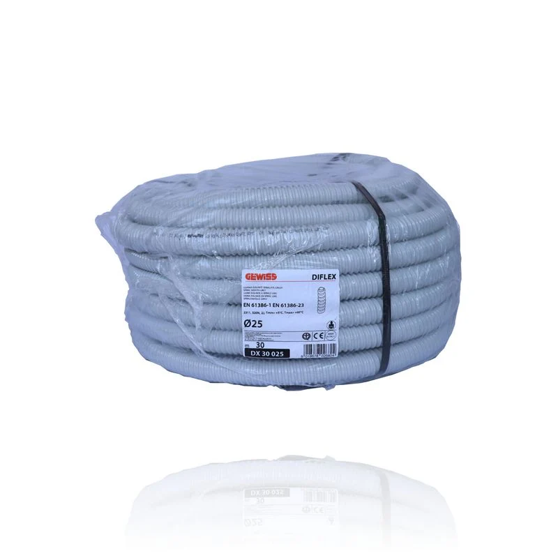 GEWISS DX30025 - Guaina Spiralata Diflex 25mm Grigio RAL7035 30m