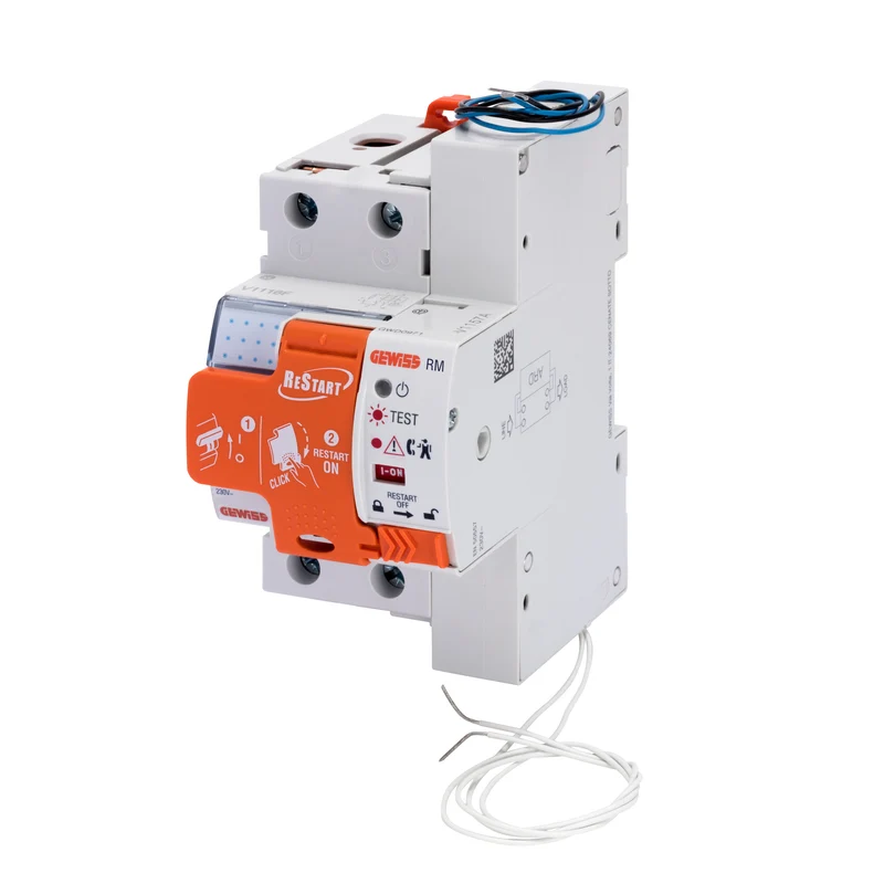 GEWISS GWD4229R - Interruttore Magnetotermico Differenziale Con Modulo Di Riarmo Automatico 2P Tipo A C25 30mA 4500A