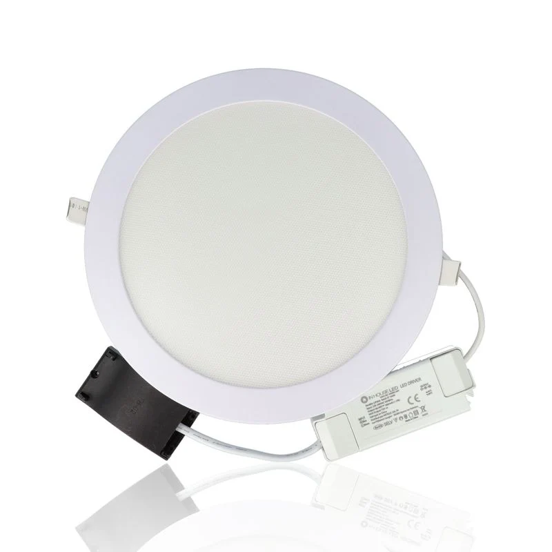 Faretto LED rotondo da incasso ultrasottile diam.240mm, 20W, 220Vac, Luce Naturale - Bianco