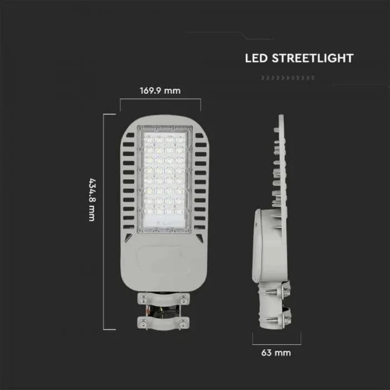Lampada Stradale LED 50W SMD Lampione IP65 IK07 Chip Samsung Disponibile Luce: Fredda 6500K