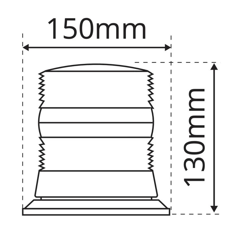 LAP Beacon with Flat Base / Clear Lens