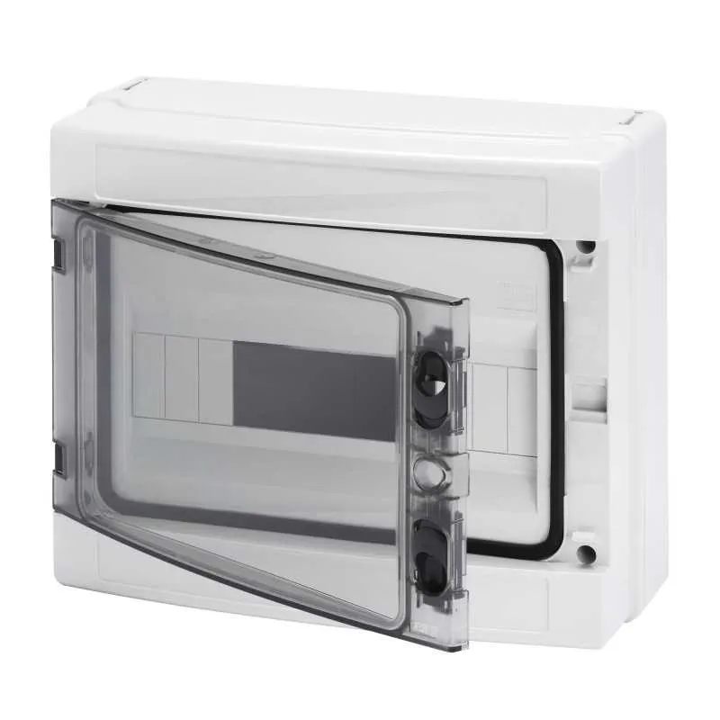 Centralino da parete Gewiss - GW40103 - IP65 Porta Trasparente 12 Moduli DIN