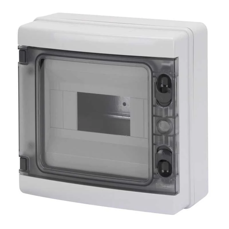 Centralino da parete Gewiss - GW40102 - IP65 Porta Trasparente 8 Moduli DIN