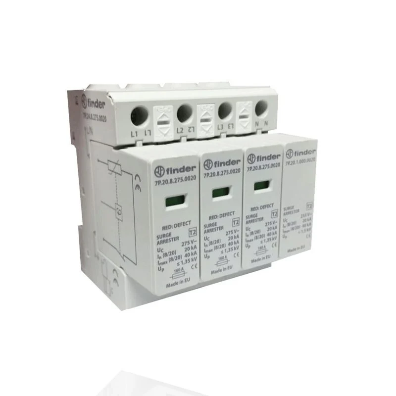 FINDER 7P2482750020 - Scaricatore Di Sovratensione (Spd) Tipo 2 Trifase 4P