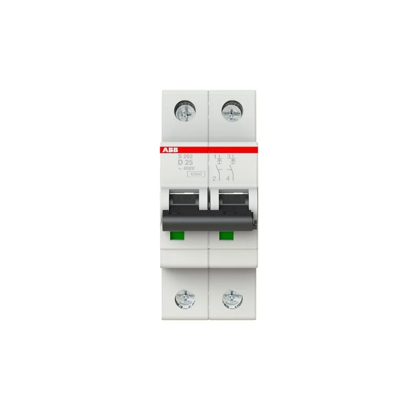 ABB S530644 - S202 D25 INTERRUTTORE AUTOMATICO 6KA 2P