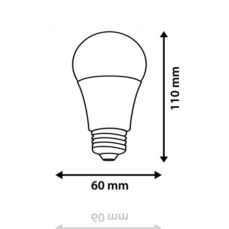 Set 5 lampadine Goccia LED, E27, 9W, 220Vac, Luce Naturale