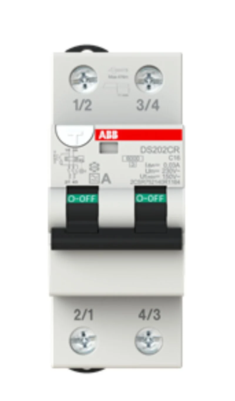 ABB DS202CRC16A30 - Differenziale magnetotermico 2P C16 0.03A Classe A