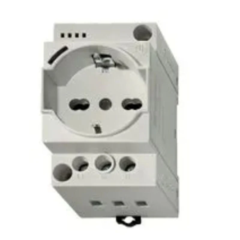 FINDER 7U0082300000 - Presa Modulare DIN Finder Schuko Bipasso da Quadro Grigia