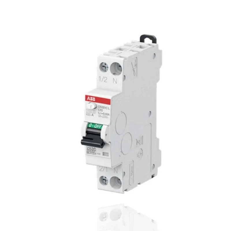 ABB DS301CLC20A30 - Magnetotermico differenziale SLIM - 1 Modulo - DS301CLC - 1P+N - 4500 - C20 - 0,03 - tipo A