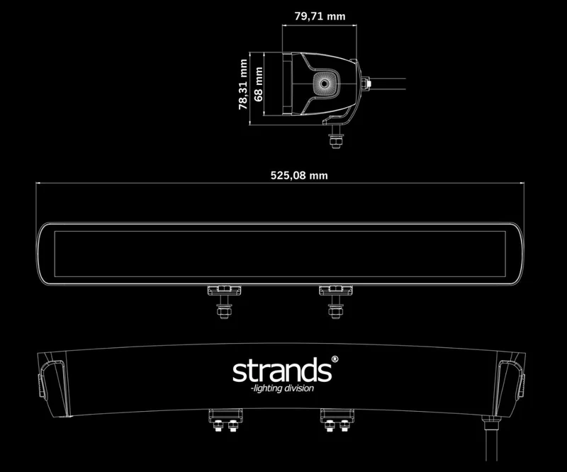 Strands Big Energy DR Light Bar 25,500 Lumens / 20″