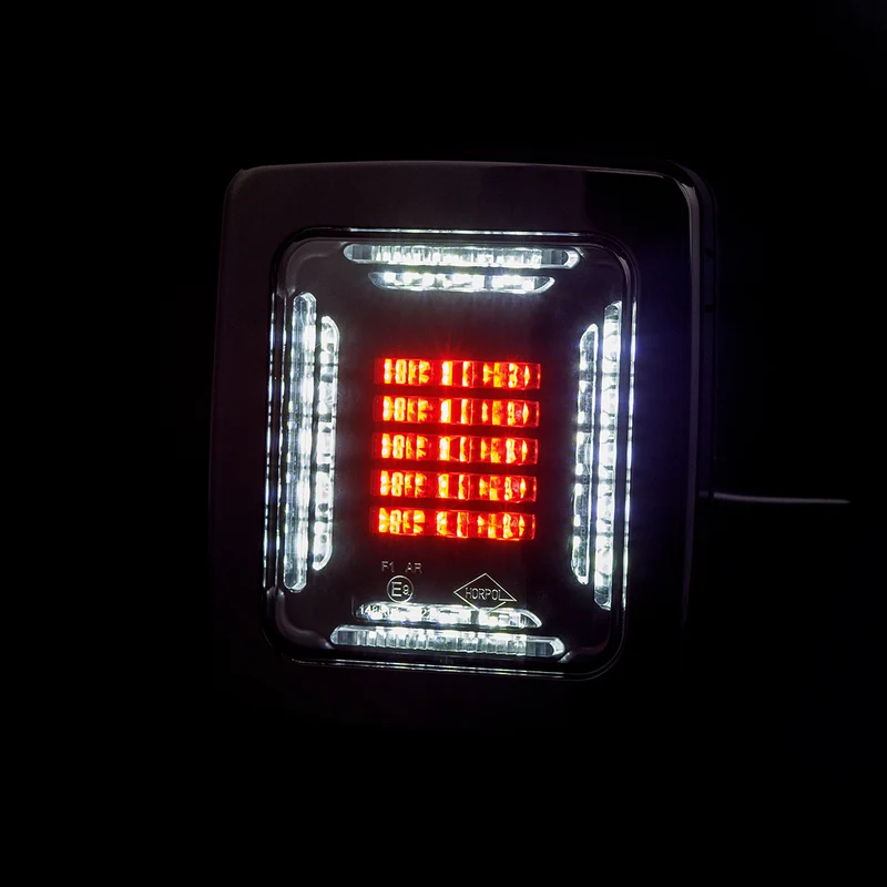 Horpol Cube Block Lamp with Tail, Reverse & Fog Light