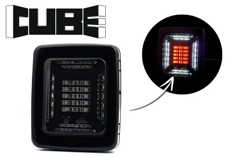Horpol Cube Block Lamp with Tail, Reverse & Fog Light