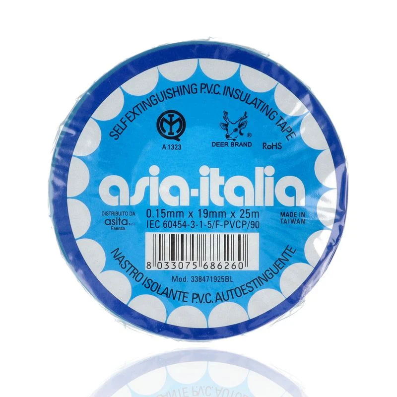 Nastro isolante PVC 19mm - 0.15mmX19mmX25m IMQ - Blu
