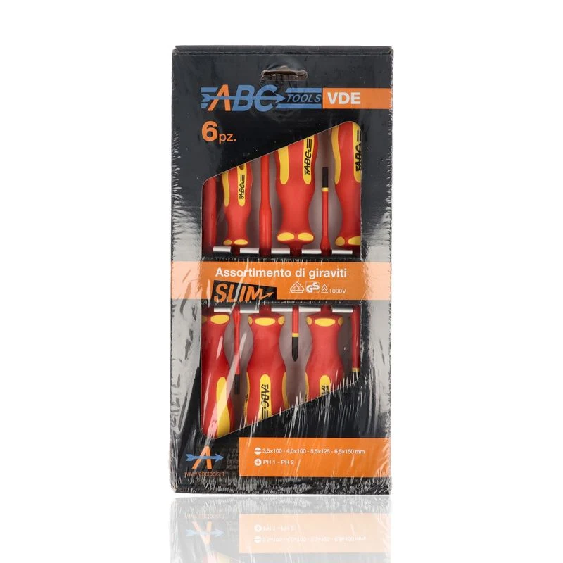 ABC TOOLS M71017260 - ABC TOOLS - 6 Giraviti Slim assortiti