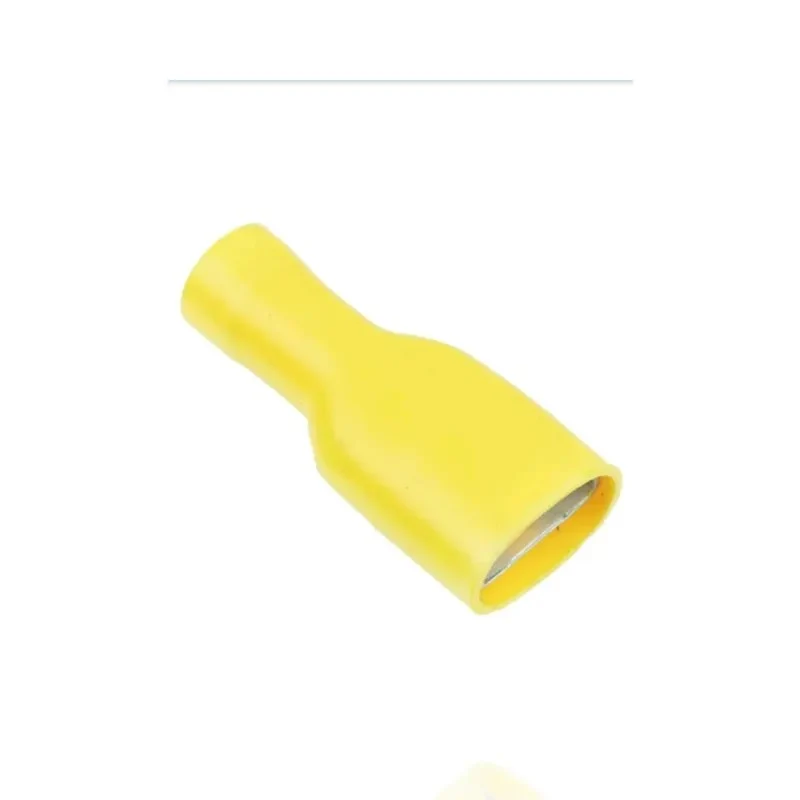 ELEMATIC 11235463 - Capocorda 6,3x0,8 Femmina Isolato Giallo