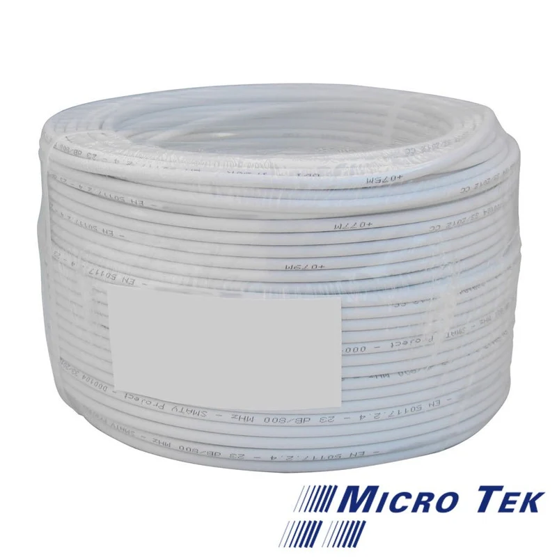 Cavo Micro TEk - Coassiale di alta qualità - H-21 - Ø5 - AL PVC - 75 Ohm- Classe C - 21-LC0B100 - Vendita al metro