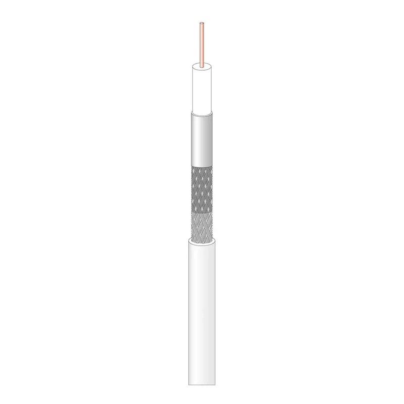 Cavo Fracarro - PAS4016102 Coax Triplex di alta qualità - Ø6.6 - PVC 18,5dB - Vendita al metro