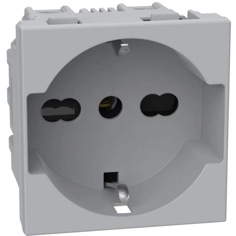 Presa universale BTicino MatixGo grigio 2p+t 10/16a + schuko JG4140A16