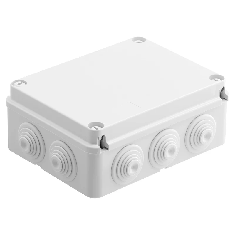 Scatola di derivazione esterna Gewiss 190x140x70 mm con 10 passacavi IP55 - GW44007