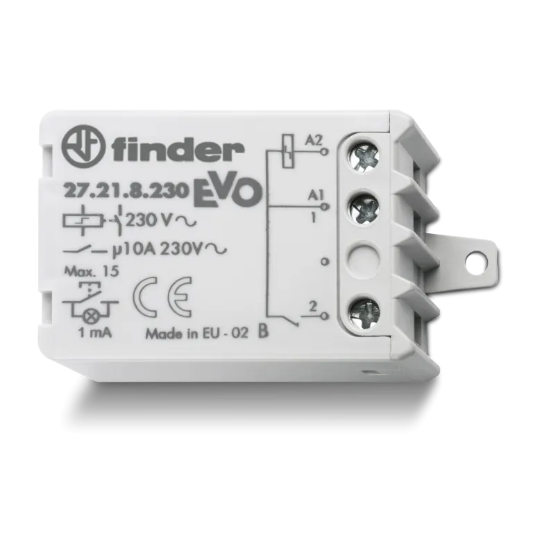Finder relè ad impulsi elettromeccanico con circuito di bobina elettronica serie 27 27.21