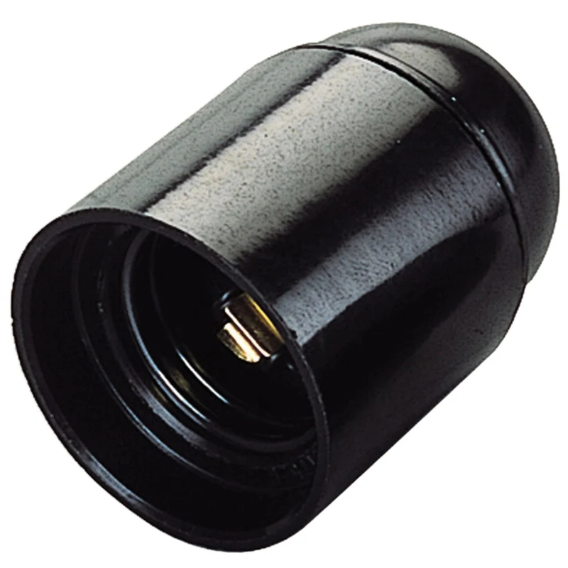 Portalampada Liscio per Lampadine E27 Colore Nero