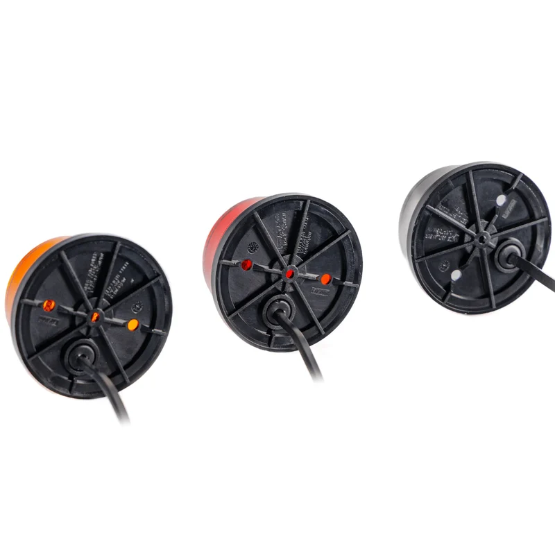 Luci di segnalazione a LED rotonde Fristom FT-059 con riflettore e staffa