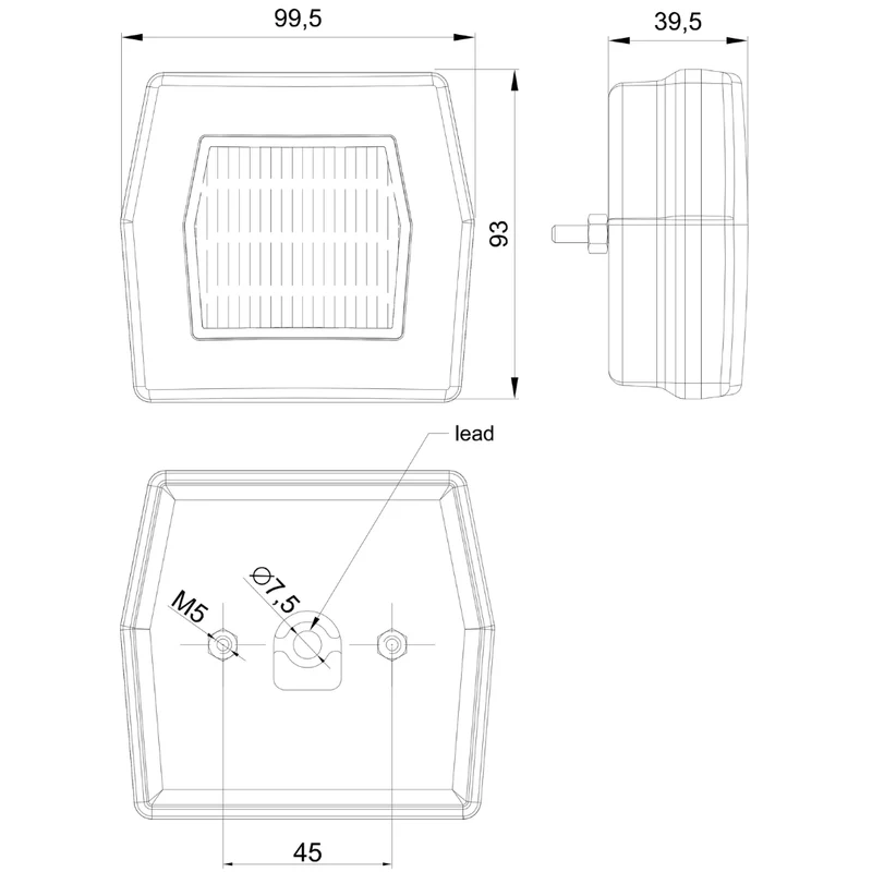 Luce di posizione anteriore e indicatore a LED Fristom FT-125