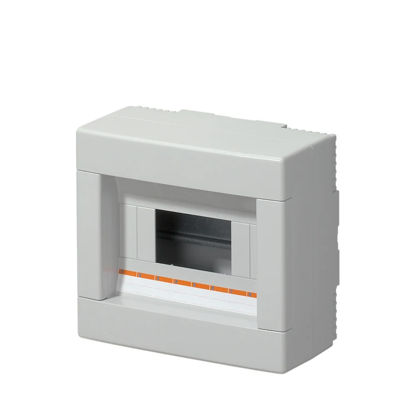 Elettrocanali quadro di distribuzione centralino da parete 8 moduli IP40 senza portella - EC61008