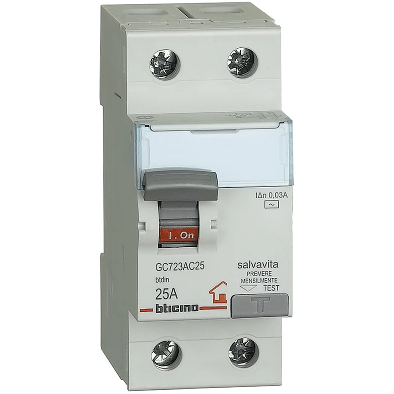 BTICINO GC723AC40 - Interruttore differenziale SALVAVITA 2P - tipo AC - 40A - 30mA