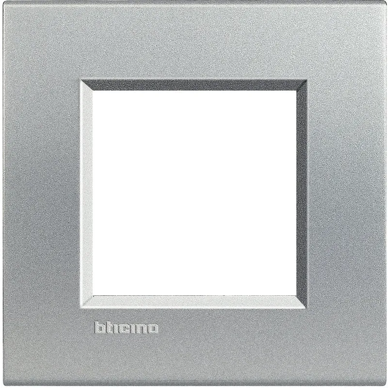 BTICINO LNA4802TE - Placca Quadra 2 Moduli - Tech