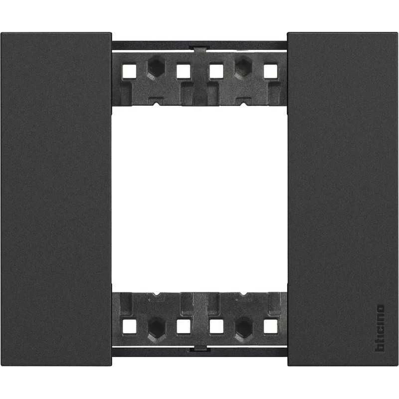 BTICINO KA4802KG - Placca Living Now 2 Moduli - Nero