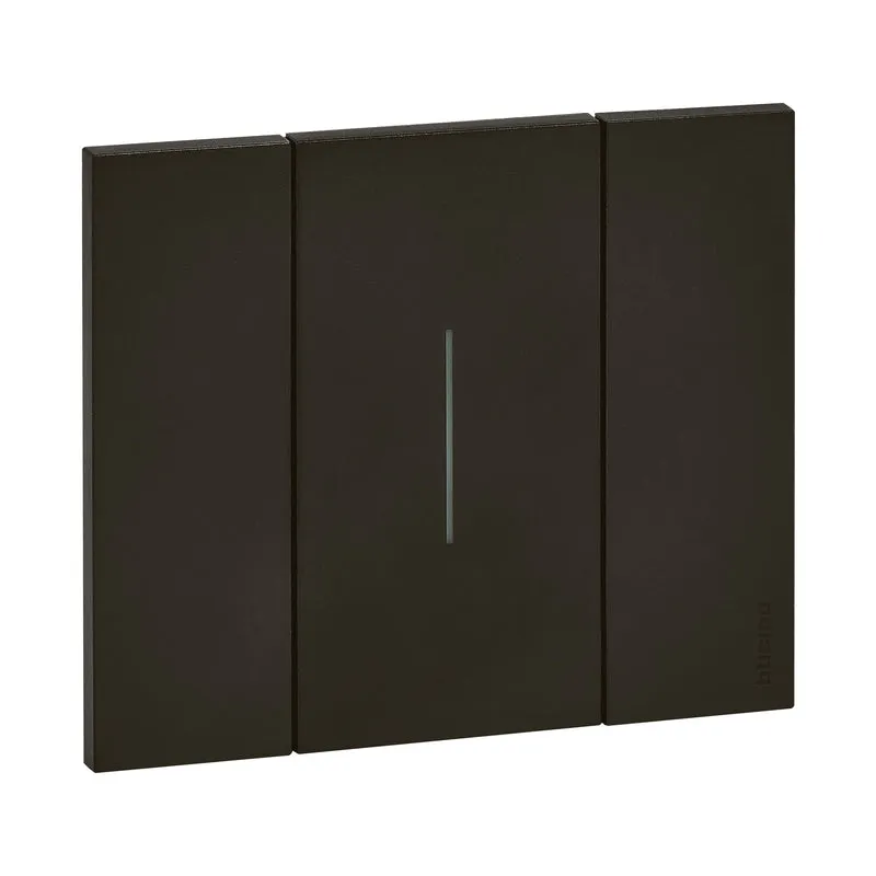 BTICINO KA4802KG - Placca Living Now 2 Moduli - Nero