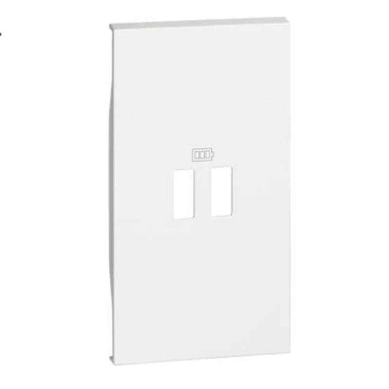 BTICINO KW12C - Cover per Caricatore USB 2 moduli - Bianco - Living NOW
