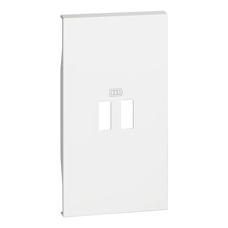 BTICINO KW12C - Cover per Caricatore USB 2 moduli - Bianco - Living NOW
