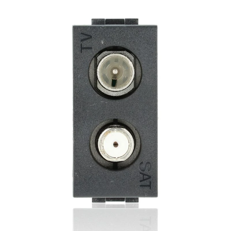 BTICINO L4214D - Presa TV / SAT demiscelata Living light antracite