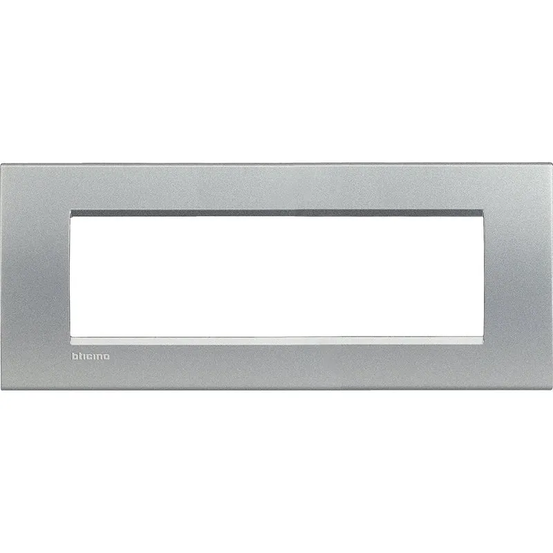 BTICINO LNA4807TE - placca quadra 7 moduli - tech